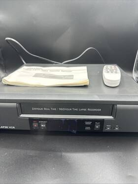 Tlr-1280 Ktl- Unbranded New- Time Lapse Vcr Ntsc System- Digital Led- Manual- Remote- Read Desc