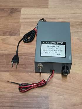 99-3186 Lafayette Eliminator Input 117v Ac50/60 Output 12v Dc Good Condition