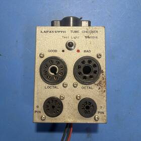 99-5016 Lafayette Vintage Tube Checker Test Light Turns On For Parts
