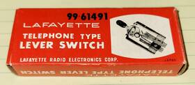 99-61491 Lafayette Vintage Telephone Type Lever Switch New Old Stock #99-61491