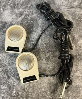 Pa-401 Lafayette Pair Of Vintage Dynamic Mic Microphone Made In Japan
