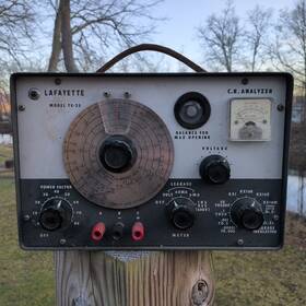 Te-25 Lafayette As-is Vintage Capacitance-resistance Analyzer - Magic Eye