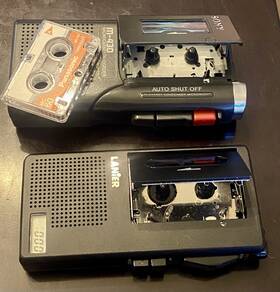 M-430 Lanier / Sony P-164 Micro Cassette Tape Recorders Dictation Parts/ Repair