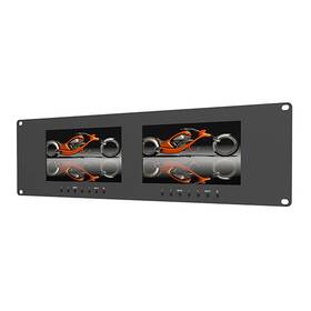 Rm-7024-vd Lilliput 3ru Rack Monitors With Dual Vga Video And Dvi In/outputs For Live Shows Mon