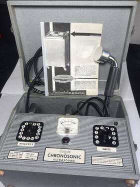 401-b Lindquist Vintage Chronosonic 401b Unit With Case Manual As-is Display