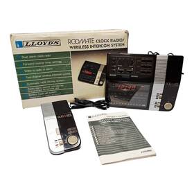 J255mr Lloyds Vintage Rare Roomate Alarm Clock Radio/wireless Intercom System