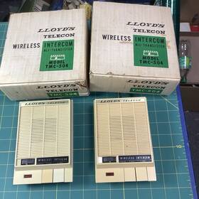 Tmc-504 Lloyds 2 Vintage Telecom Wireless Intercom. Both Power On With Boxes