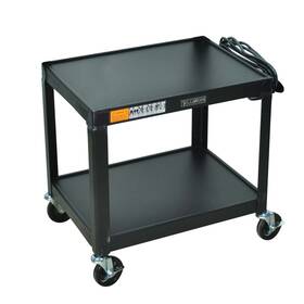 Av26 Luxor Furn Black Metal Av Cart