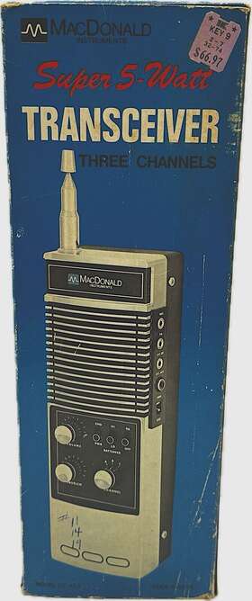 Ce-430 Macdonald Instruments C5176 Super 5 Watt 3 Channel Transceiver Handheld Model