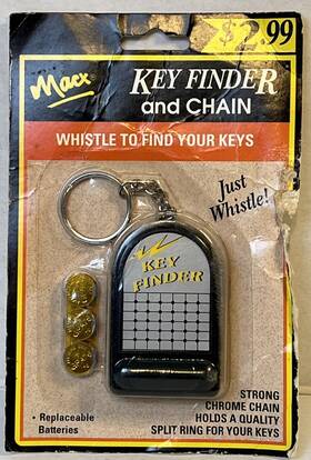 Macx 761736520032 Vintage Key Finder Beeps Sound Whistle Find Car House Keys Brand New Nos
