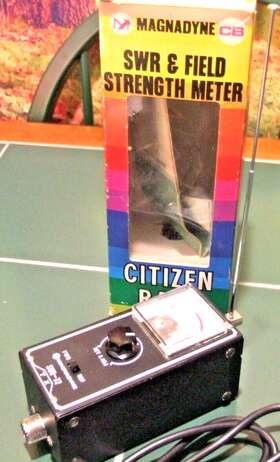Swr-72 Magnadyne Field Strength Meter With Antenna And Patch Cable Ref Swr Boxed