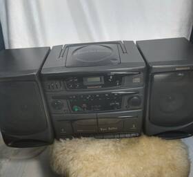 Az9345-17 Magnavox Boombox Az9345/17 Vintage Mini Stereo Radio Cd Player Cassette