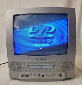 13mdtd20 Magnavox Mdtd20/17 13 Inch Crt Tv Dvd Combo Hi-fi 13mdtd20/17 Tested Works Retro Gaming Vtg