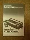Mattel Vintage Original Intellivision Game Master Component Manual Guide