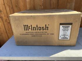 Ma8950 Mcintosh Amp Original Outer Box Only