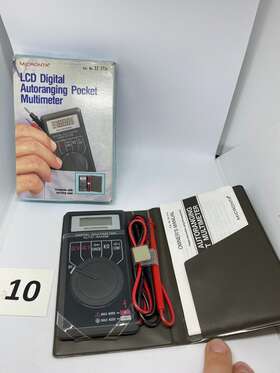 22-171 Micronta Lcd Digital Autoranging Pocket Multimeter Tested Works Orig. Box