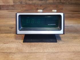 63-815 Micronta Vintage Inch Goldair Electronic Digital Clock. Working