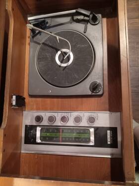 Ghj2357a Montgomery Ward 1968 Airline Turn Table Model #