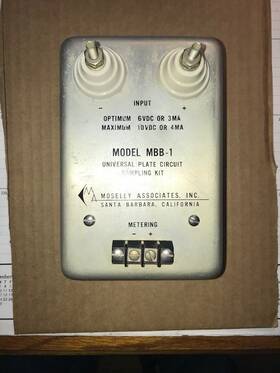 Mbb-1 Moseley Vintage Metering Universal Plate Circuit Sampling Kit Model