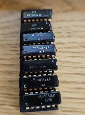 Mc846p Mostek Rare 7x Lot Quad 2 Input Nand Gate Motorola Dtl 5v Logic Ic 14pin Dil 946
