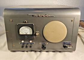 P-8270j Motorola Vintage Tube Intercom Amplifier Console Decibel Meter 1950s
