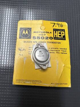 S5020 Motorola Npn Silicon High Voltage Power Transistor Nos