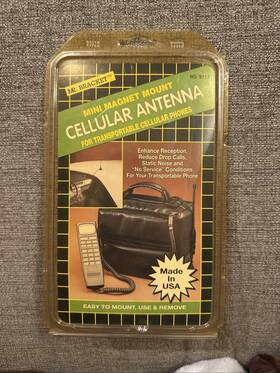 9113 Mr. Bracket Vintage Mini Magnet Mount Cellular Antenna Nos Made In Usa