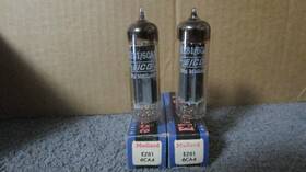 6ca4ez81 Mullard 2 Mint Matched Nos Nib Blackburn Sq Getter 6ca4 Guitar Audio Tubes