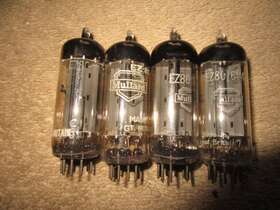 6v4-ez80 Mullard 4 Nos Testing 6v4/ez80 Rectifier Radio Audio Tubes