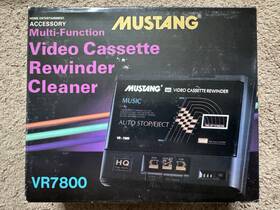Vr7800 Mustang Multi-function Video Cassette Rewinder Cleaner Vr7800. Vhs Tape