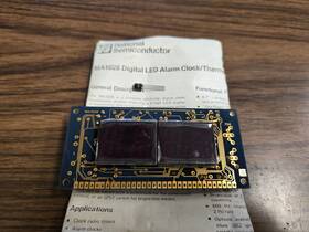 Ma1026 National Semiconductor Digital Led Alarm Clock / Thermometer Module - Nos