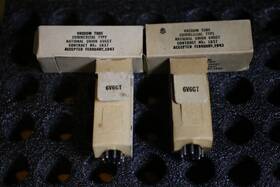 Jan-cnu-6v6gt National Union Jan-cnu-6v6gt/g Rare Matched Pair 6v6gt/g Black Glass Nos 1943 4700/4800 Mho