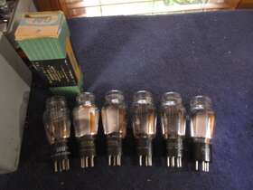 Vt-63 National Union & Other 6 Nos Nib To Very Strong And Type 46 St/vt-63 Radio Tubes