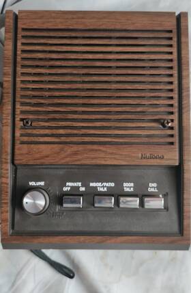400543-00 Nutone Is-405 5 Inch Indoor Intercom Speaker Walnut Finish