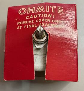 Rp201sd2r0kk Ohmite Rp201ds2rokk Vtg Rheostat Potentiometer Model G 6.12 Amp 2 Ohm 200 V
