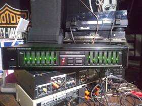 Eq-101 Onkyo Tested And Working Vintage Green Lights 7-band Graphic Equalizer Nice