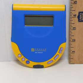 Ko-6003r Oregon Scientific Vintage Organizer Calculator Fm Radio Phone Book Blue Yellow