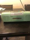 Ot-50 P Sharp Rare Vintage Greenstereo Cassette Recorder Radio