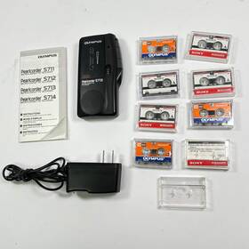 S713 Oylmpus Broken Pearlcorder Microcassette Recorder Bad Battery Compartment