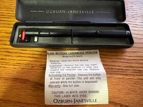 6-470 Ozburn-janesville 94474 Vintage Push Button Laserbeam Pointer Model 6-470/94474