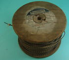P-104394 Western Electric Vintage Switchboard Cloth Covered Wooden Spool Of Wire
