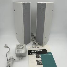 160141-002 Packard Bell Integrated Computer Speakers Tested Works With Manual