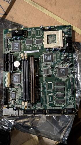 182451 Packard Bell System Socket 7 Motherboard Lpx Computer Usb Rare Vintage