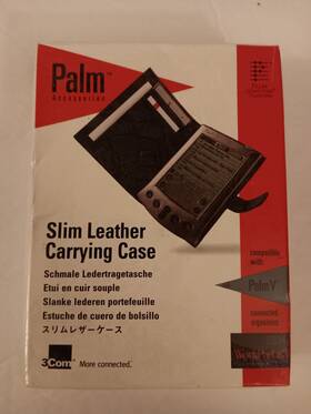 10405u Palm Slim Leather Carrying Case For V Organizers New Old Stock Item Sealed