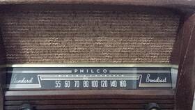 50-524 Philco Restored - Am Wood Table Radio See Youtube