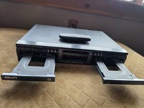 Cdr765 Philips Cdr765/17 Dual Double Deck Cd Player And Recorder. Tested Works Great