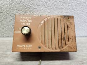 Phillips Radio Division Ptc-400-m Vintage Inter-com System Receiver Intercom