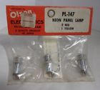 Pl-147 Olson Nos Electronics Neon Panel Lamp Red Yellow
