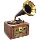 Pvnp30bt Pyle Home Bluetooth Turntable Phonograph With Horn 068888750608