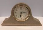 Qqz193b Seiko Rare Vintage Quartz Beige Stone Marble Mantle Clock Working